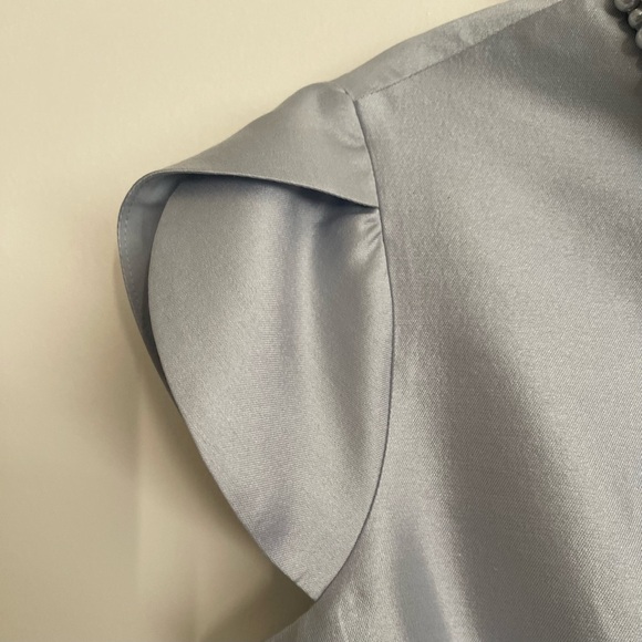 HOBBS LONDON Marcella Embellished Neck Dress-Blue - Picture 9 of 15